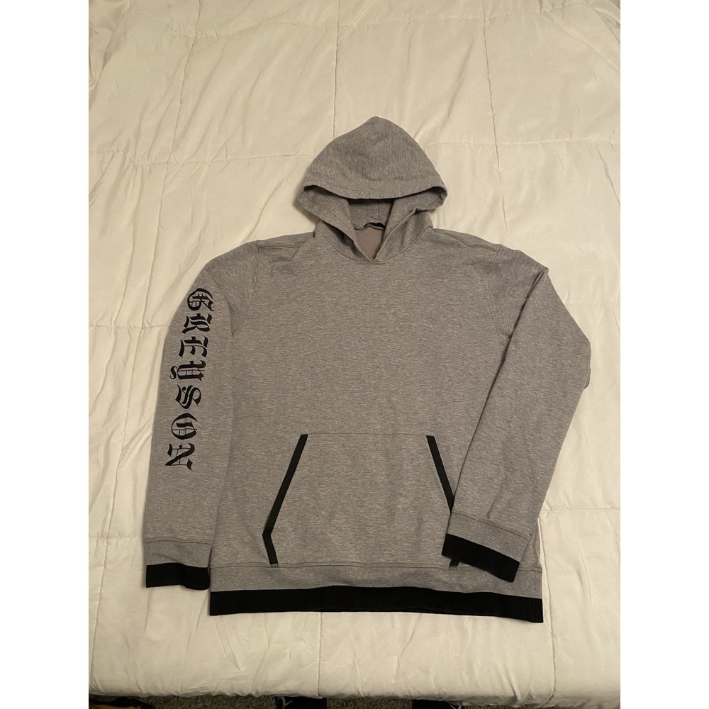 Greyson Men's Golf Gray Hoodie Sleeve Spell out Size M